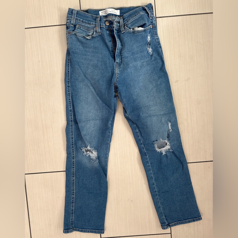 Levi’s high rise straight jeans